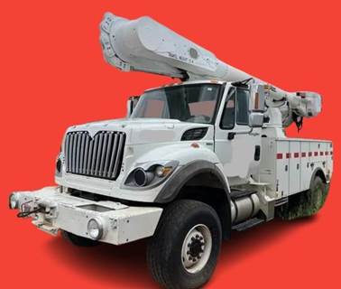 International WorkStar 7500 Single Axle Forestry Bucket Truck - MAXXFORCE 11, 310HP, 10 Speed Manual