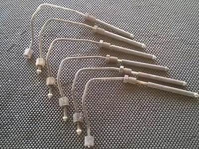 Set Of Used Fuel Injection Lines From An Older Style Volvo D12 Engine