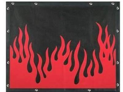 Kenworth W900L Extended Hood Flame Bug Screen 2024K-FLAME. Mounting Hardware