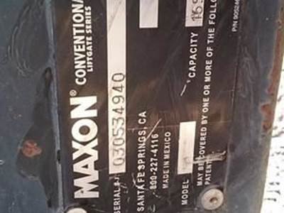 Lift Gate Maxon Serial #030534940 Capacity Of 1650