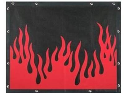 Peterbilt 377,  378 , 379 Regular Hood Flame Bug Screen 1995 To Current