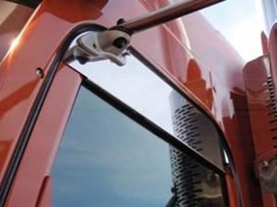 Peterbilt 5" Chop Top Window Trim With Door Mounted Mirrors - All Models