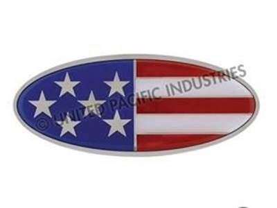 Chrome Peterbilt U.S. Emblem