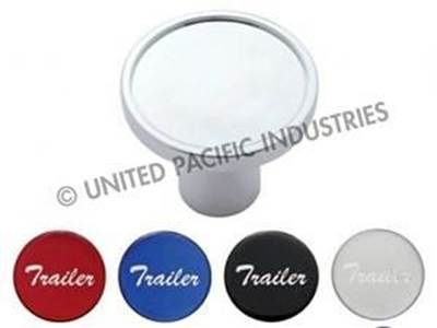 Chrome Aluminum Air Valve Knob With Trailer Glossy Sticker