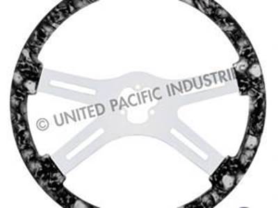 18" Skull Steering Wheel-White