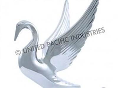 Chrome Hood Ornament  Large Swan