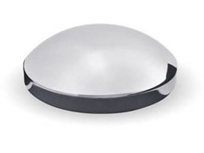 Chrome Metal Rear Hubcap With 8 1/4 Diameter & 5/8 Studs