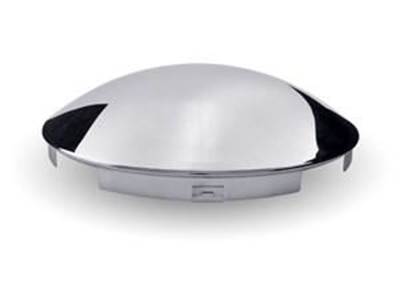 Chrome Metal Front Hubcap With 5 Notches