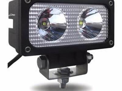 Universal White Cree Rectangular Work Light - Clear Lens - Black Housing (2