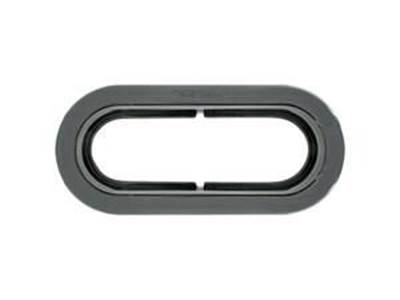Black Rubber Oval Grommet