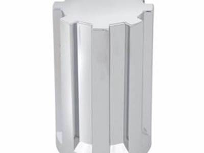 Screw On 3-1/2" Gear Chrome Plastic 33MM Lug Nut Cover