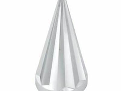 4-1/2"  Screw On Axis Chrome Plastic 33MM Lug Nut Cover