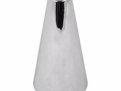 Screw On 4" Flap Top COnE Chrome Plastic 33MM Lug Nut Cover