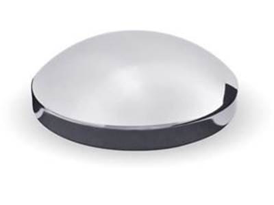 Chrome Metal Rear Hubcap With 8 1/2 Diameter & 3/4 Studs