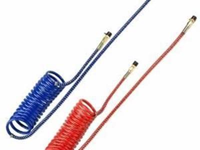 Coiled Air Hose 1Red 1Blue 39IN / Air / Hose / Red / Blue