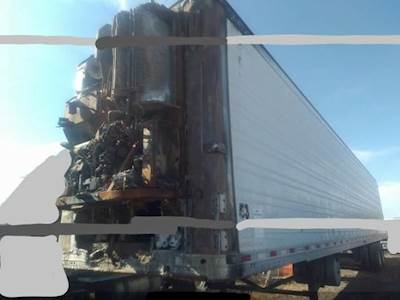 Part Type: Trailer - Burn Damaged 53' X102" Ref. Van Trailer, Air Ride, Sliding