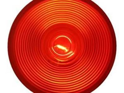 4" Round Stop/Turn/Tail Single Led Light. (Red/Red)