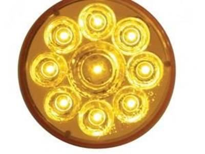 9 Led 2 1/2" Clearance/Marker Light With Reflector  Amber Led w/ Amber Lens 