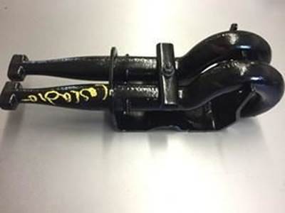 Used Pair Of Tow Hooks With Mounting Bracket OfF Freightliner Cascadia