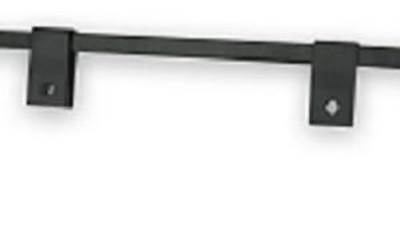 Black Straight Mudflap Hanger (Use Tag #14066 For Mounting Brkts)