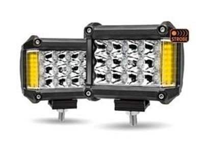 Universal Cube Led Work Lamp With Amber Side Strobe (19 Diodes Each | 3600