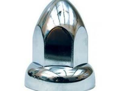 Chrome Plastic 33mm Nut Cover With Flange