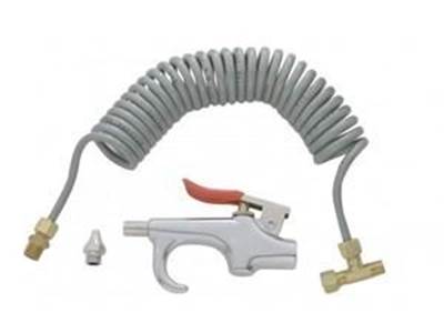 Heavy Duty Air Blow Gun Kit, Includes Snap-In "T" Fitting, Extra Nozzle, And