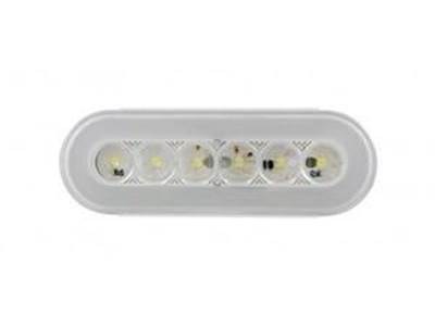 6" Oval "Glo" Back-Up Light With 22 Super White Led