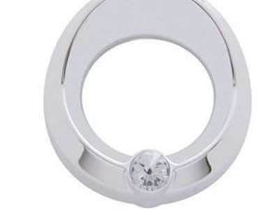 Signature Chrome Plastic Gauge Cover With Crystal Diamond For Freightliner,