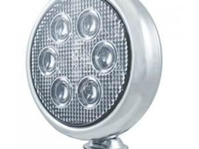 Chrome 5" Work Light  6 High Power 3 Watt Leds  Universal Swivel Mounting