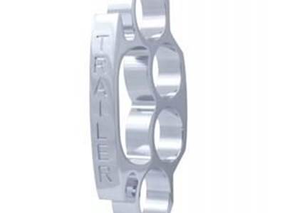 Chrome Aluminum "Brass Knuckle" Air Valve Knob  Unique Scripted Design, Trailer