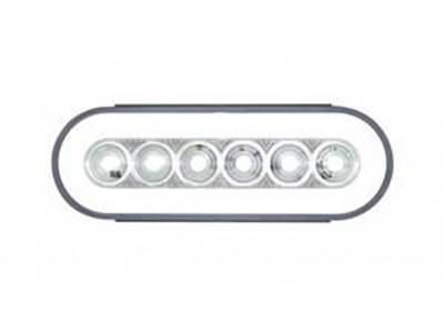 6" Oval "Glo" Back-Up Light With 22 Super White Led   Epoxy Sealed, Specially