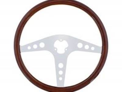 18" Wheel Rim Steering Wheel With Chrome Spoke   3 Spoke "Gt" Steering Wheel  