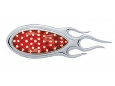 39 Led Teardrop Auxiliary/Utility Light With Chrome Bezel  Fits United Pacific