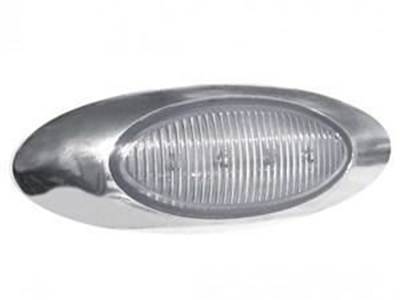 Clear Red Oval Generation Marker Led Light (4 Diodes)