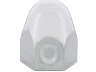 Chrome Plated Steel Nut Covers  Available Without Flange