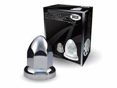 Chrome Plastic 33MM Nut Cover With Flange