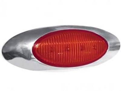 Red Oval Generation Marker Led Light (4 Diodes)