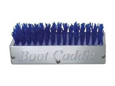 Chrome Aluminum Boot Caddie With Blue Brush