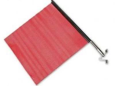 Red Flag Kit With Stainless Steel Mounting Bracket Flag Can Be Mounted 45 Degree