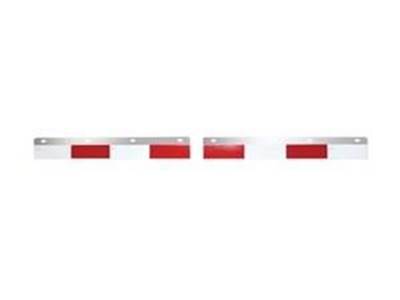 Aluminum Straight Mud Flap Strip With 6" Dot C-2 Tape Red-White-Red-White