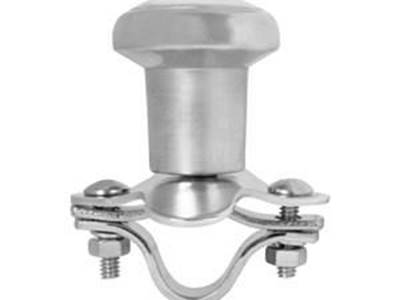 Aluminum Steering Wheel Spinner  Aluminum Ball, Zinc-Plated Base & Clamp, And