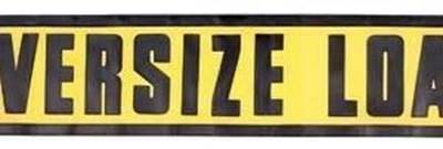 Oversize Load 15"X72" Sign With Bungee