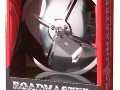 7-1/2" Stainless Steel Mirror With Ribbed Back Center Mounted