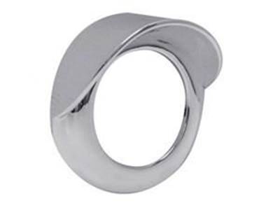 2" Chrome Plastic Twist On Bezel With Visor