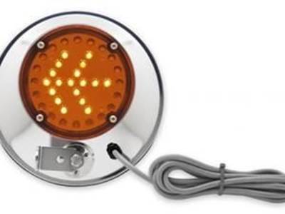 Convex Heated Mirror With Left Led Signal Light