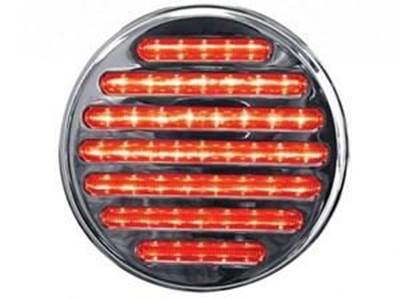 4" Flatline Clear Lens Red 49 Led Light