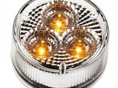 Amber 3 Led Clear Lens Marker Light