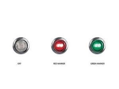 Mini Button Dual Revolution Red Marker / Green Marker Led (2 Diodes)