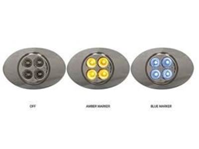 Marker M3 Style Dual Revolution Amber Marker / Blue Marker Led (4 Diodes)